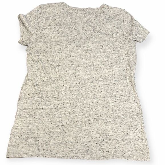 PINK VICTORIA’S SECRET Women’s Heather Gray V-Neck Short Sleeve T-Shirt Size Sma - Picture 2 of 5